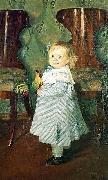 Boris Kustodiev The Artist's Daughter, Irina USA oil painting artist